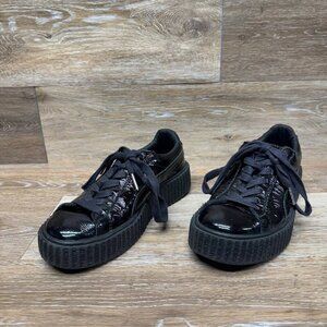 Puma Fenty by Rihanna Black Patent Leather Creeper Women's Size 7.5